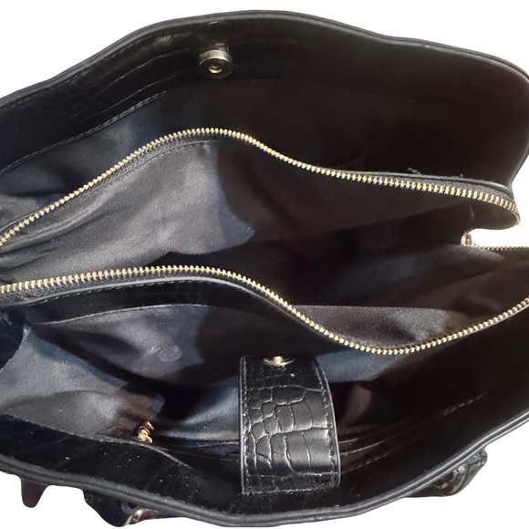 Bebe Croc Embossed Handbag - Picture 3 of 11